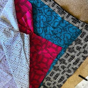 Colorful Geometric ayahuasca print fabric 1.5 x 2m sized